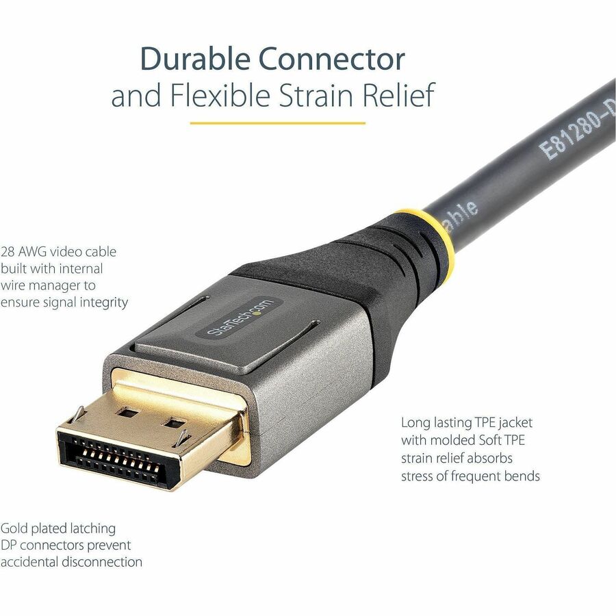 StarTech DP14VMM4M 13ft (4m) VESA Certified DisplayPort 1.4 Cable, 8K 60Hz HDR10