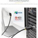 StarTech DP21-6F-DP40-CABLE 6ft DisplayPort 2.1 Cable - VESA Certified DP40
