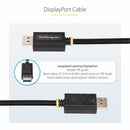 StarTech DP21-6F-DP40-CABLE 6ft DisplayPort 2.1 Cable - VESA Certified DP40