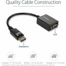 StarTech DP2VGA2 DisplayPort to VGA Video Adapter Converter - Black