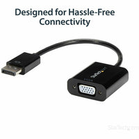StarTech DP2VGA3 DisplayPort to VGA Adapter, Active DP to VGA Converter