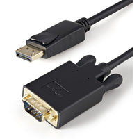 StarTech DP2VGAMM3B 3ft (1m) DisplayPort to VGA Cable, Active - Black
