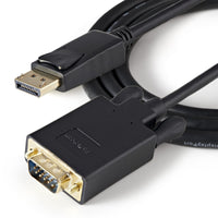StarTech DP2VGAMM3B 3ft (1m) DisplayPort to VGA Cable, Active - Black