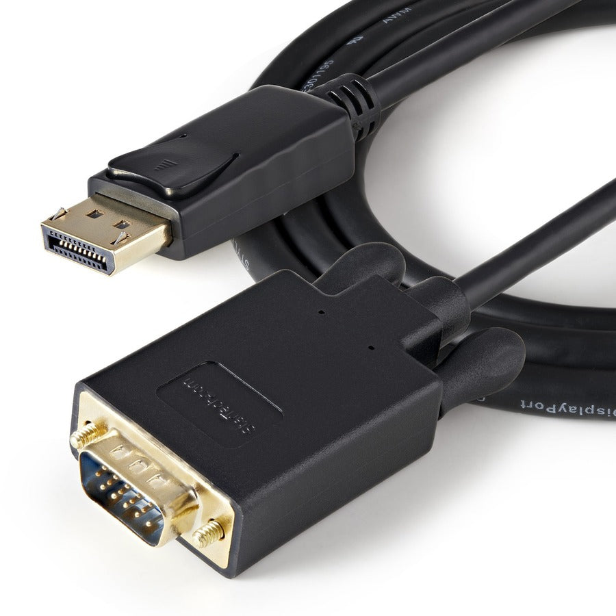 StarTech DP2VGAMM3B 3ft (1m) DisplayPort to VGA Cable, Active - Black