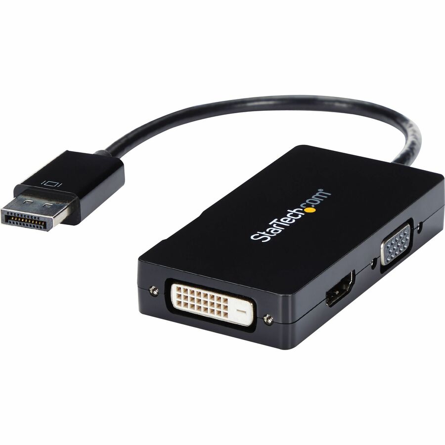 StarTech DP2VGDVHD Travel A/V adapter: 3-in-1 DisplayPort to VGA DVI