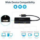 StarTech DP2VGDVHD Travel A/V adapter: 3-in-1 DisplayPort to VGA DVI