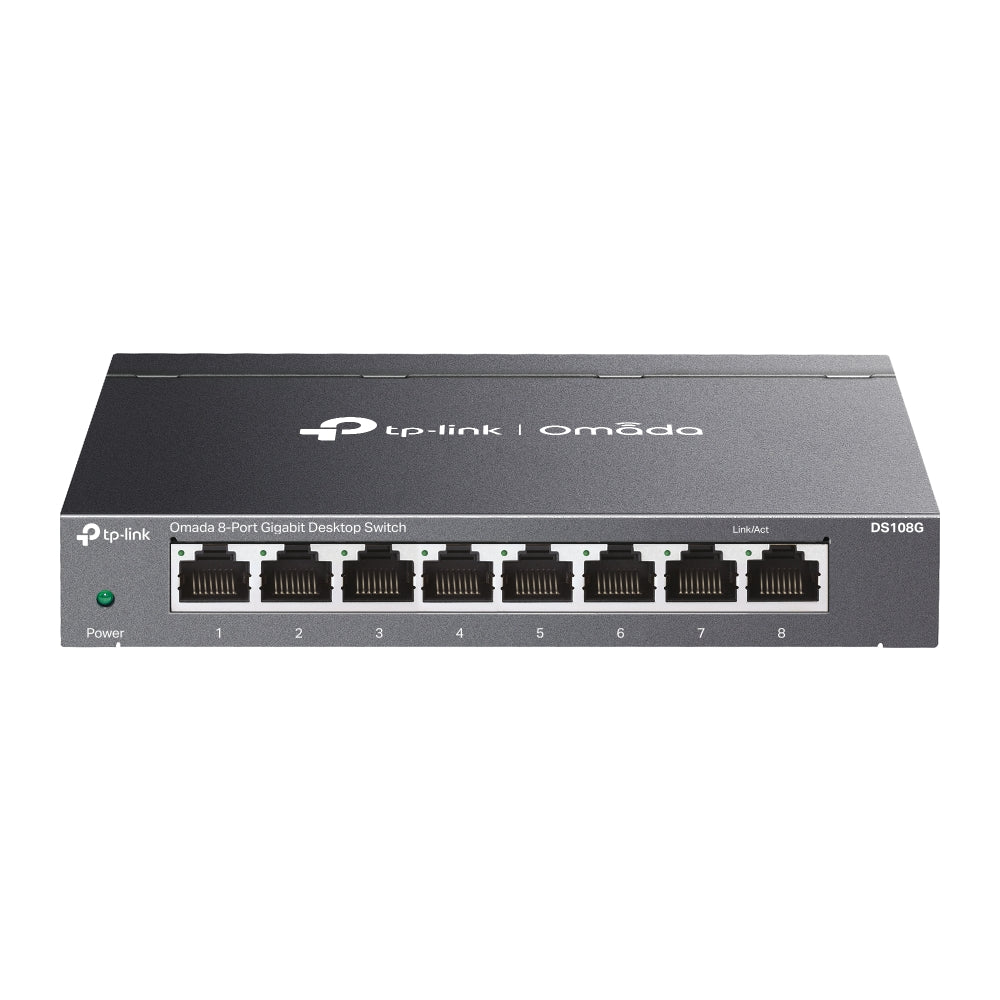 TP-Link DS108G Omada 8-Port Gigabit Desktop Switch - Desktop Steel Case