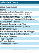 TP-Link DS110GMP Omada 10-Port Gigabit Desktop Switch with 8-Port PoE+