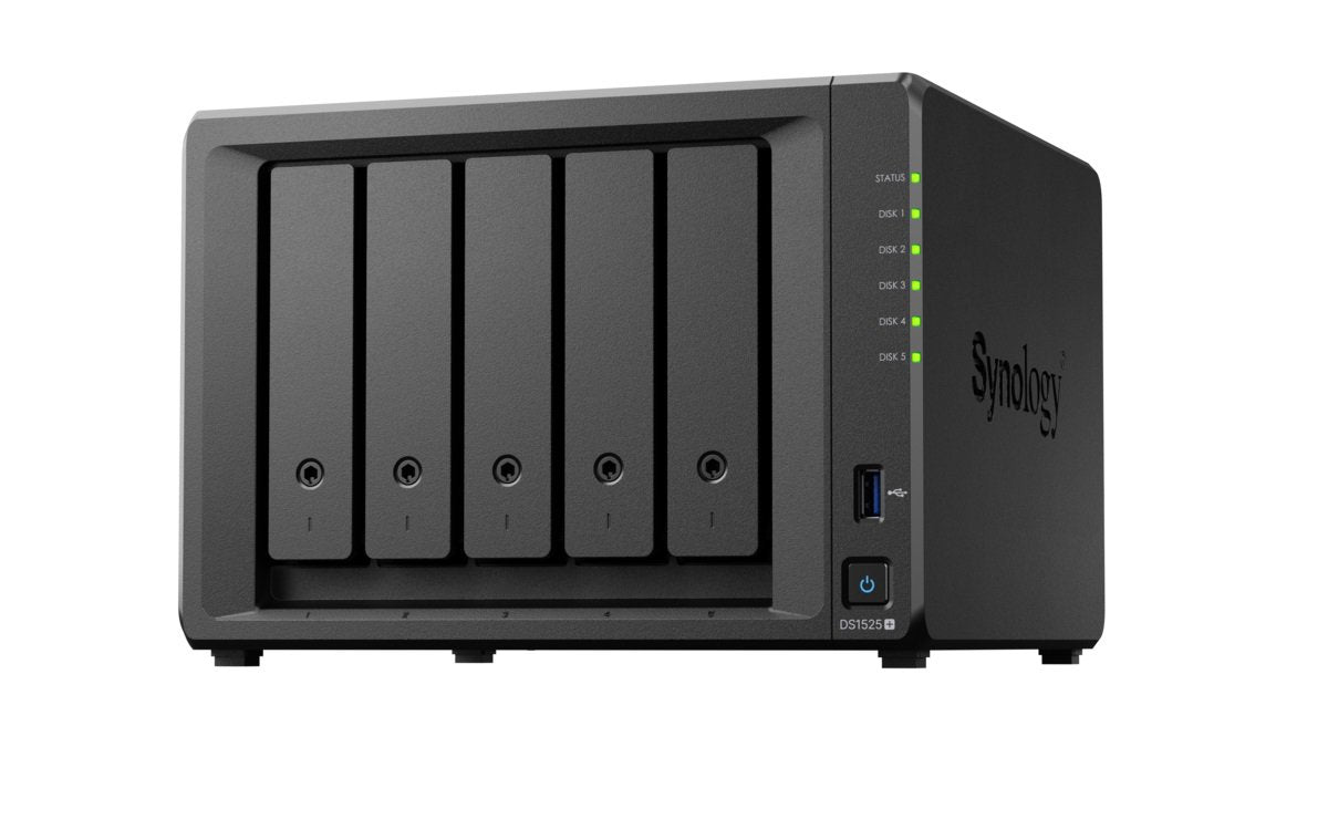 Synology DS1525+ Network Attached Storage - 5 Bay DiskStation Diskless Retail