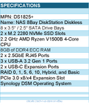 Synology DS1825+ Network Attached Storage - 8 Bay DiskStation Diskless Retail
