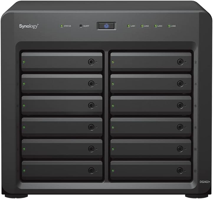 Synology DS2422+ Disk Station - NAS server - 12 bays - SATA 3Gb/s -iSCSI support