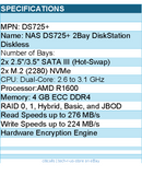 Synology DS725+ - 2 Bay DiskStation Diskless - NAS Storage System