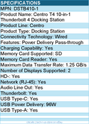 Codi DSTB410-1 Centro T4 10-in-1 Thunderbolt 4 Docking Station