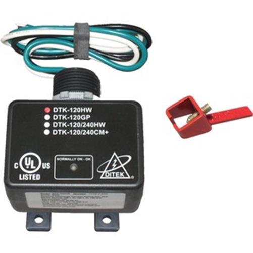Ditek DTK-120HWLOK 120VAC, 20A Parallel Protector UL1449 Listed w/Lockout Kit
