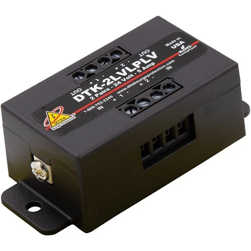 Ditek DTK-2LVLPLV 2 Pair - 30V- Terminal Strip - 22-16 AWG - Surge Suppressor