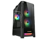 Cougar Duoface RGB Black Case Mid Tower Gaming Chassis Tempered Glass