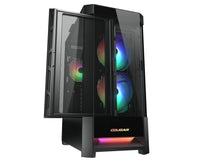 Cougar Duoface RGB Black Case Mid Tower Gaming Chassis Tempered Glass