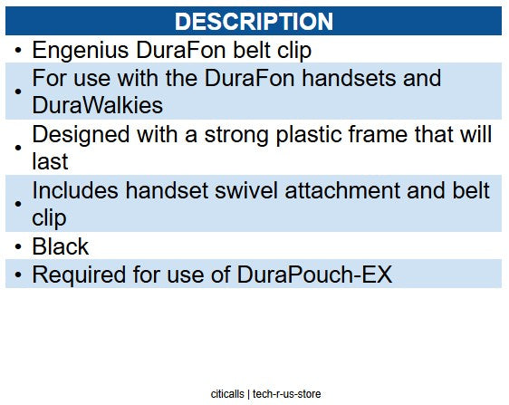 EnGenius DURAFON-BC DuraFon Belt Clip & Swivel