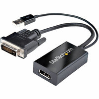StarTech DVI2DP2 DVI to DisplayPort Adapter with USB Power - Black
