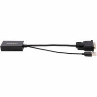 StarTech DVI2DP2 DVI to DisplayPort Adapter with USB Power - Black