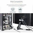 StarTech DVI2DP2 DVI to DisplayPort Adapter with USB Power - Black