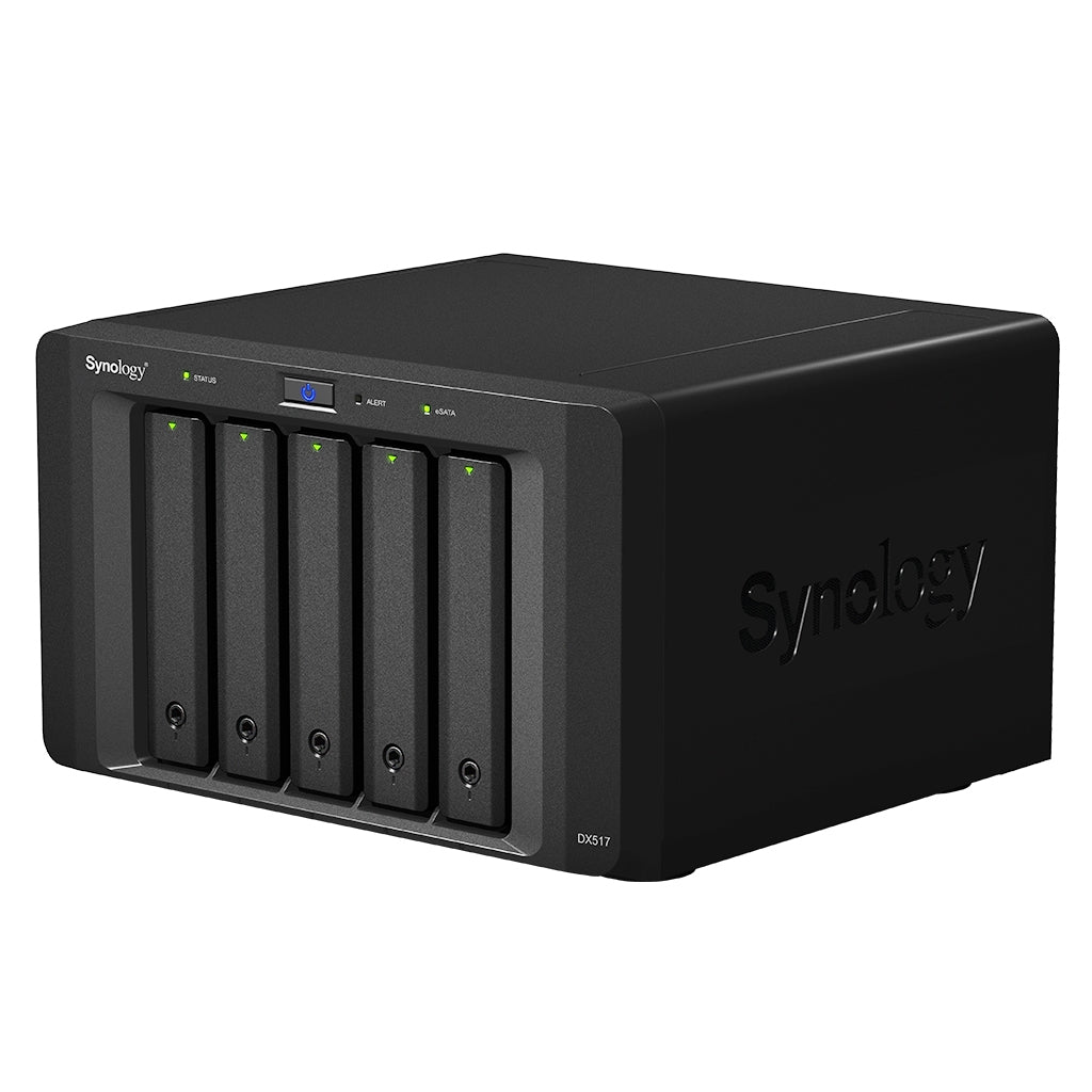 Synology DX517 Drive Enclosure - eSATA Host Interface External - 5 x HDD Support