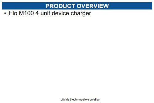 Elo E118661 Cradle Tablet PC - 4 Slot - Charging Capability