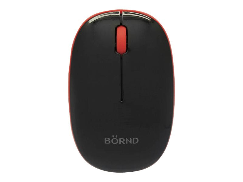 Bornd E220 BLACK - Mouse - optical - 3 buttons - 2.4 GHz - USB wireless receiver