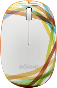 Bornd E220 WIDE-RAINBOW - Mouse - optical - 3 buttons - wireless - 2.4 GHz