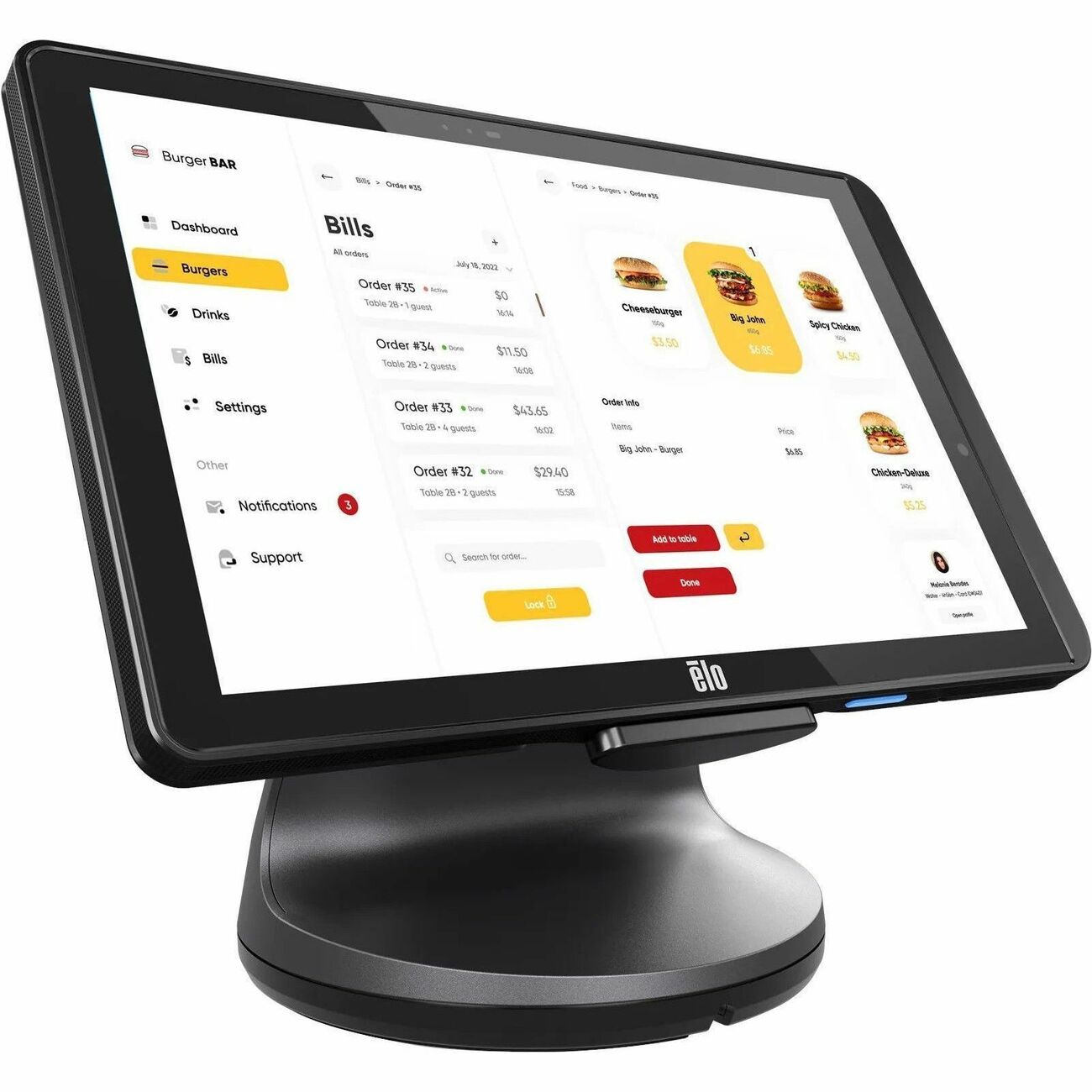 Elo E593768 Pay POS Terminal (Qualcomm Snapdragon SD660 2.20 GHz - 4 GB - 64 GB