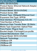 Intel E810XXVDA2 Ethernet Network Adapter E810-XXVDA2 - 10/25GbE