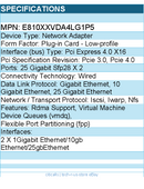 Intel E810XXVDA4LG1P5 Ethernet Network Adapter E810-XXVDA4