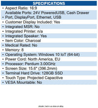 Elo E984657 EloPOS Z30 POS Terminal Pentium J6426 - 8 GB DDR4 SDRAM - 128 GB SSD