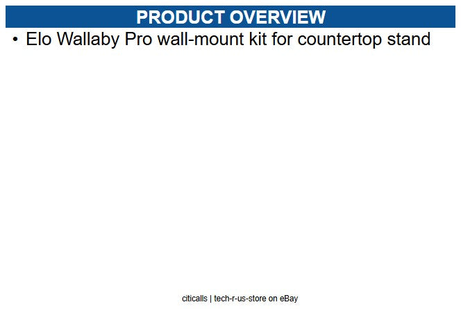 Elo E990079 Wall Mount for Display Stand
