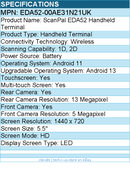 Honeywell EDA52-00AE31N21UK ScanPal EDA52 Handheld Terminal - 1D, 2D