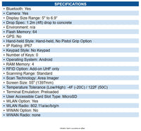 Honeywell EDA52-00AE61N21UK ScanPal EDA52 Handheld Computer - 1D, 2D - S0703Scan