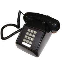 Cortelco 2500-MD-BK 250000-VBA-20MD Black Single Line Desk Telephone