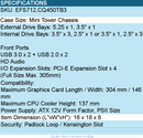 In-Win EFS712.CQ450TB3 EFS712 Mini Tower Chassis 5.25x1 3.5x1 - Computer Case