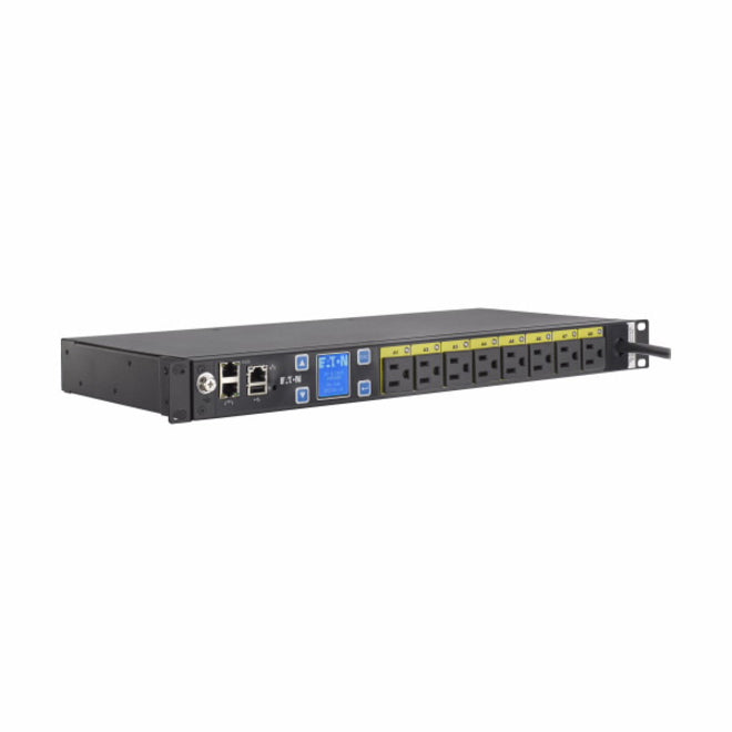 Eaton EMAT08-10 Managed rack PDU, 1U, 5-15P input, 1.44 kW max, 120V, 12A