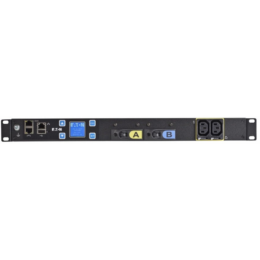 Eaton EMIT04-10 Metered Input rack PDU, 1U, L6-30P input, 5.76 kW max, 200-240V
