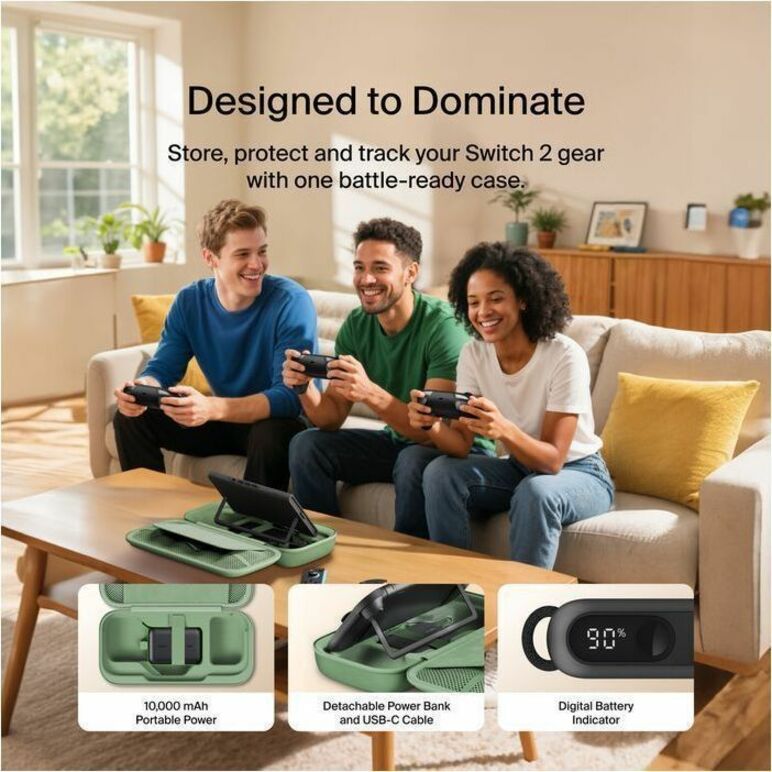 Belkin ENA001FQSE-V1 Charging Case for Nintendo Switch 2 - Pistachio Green