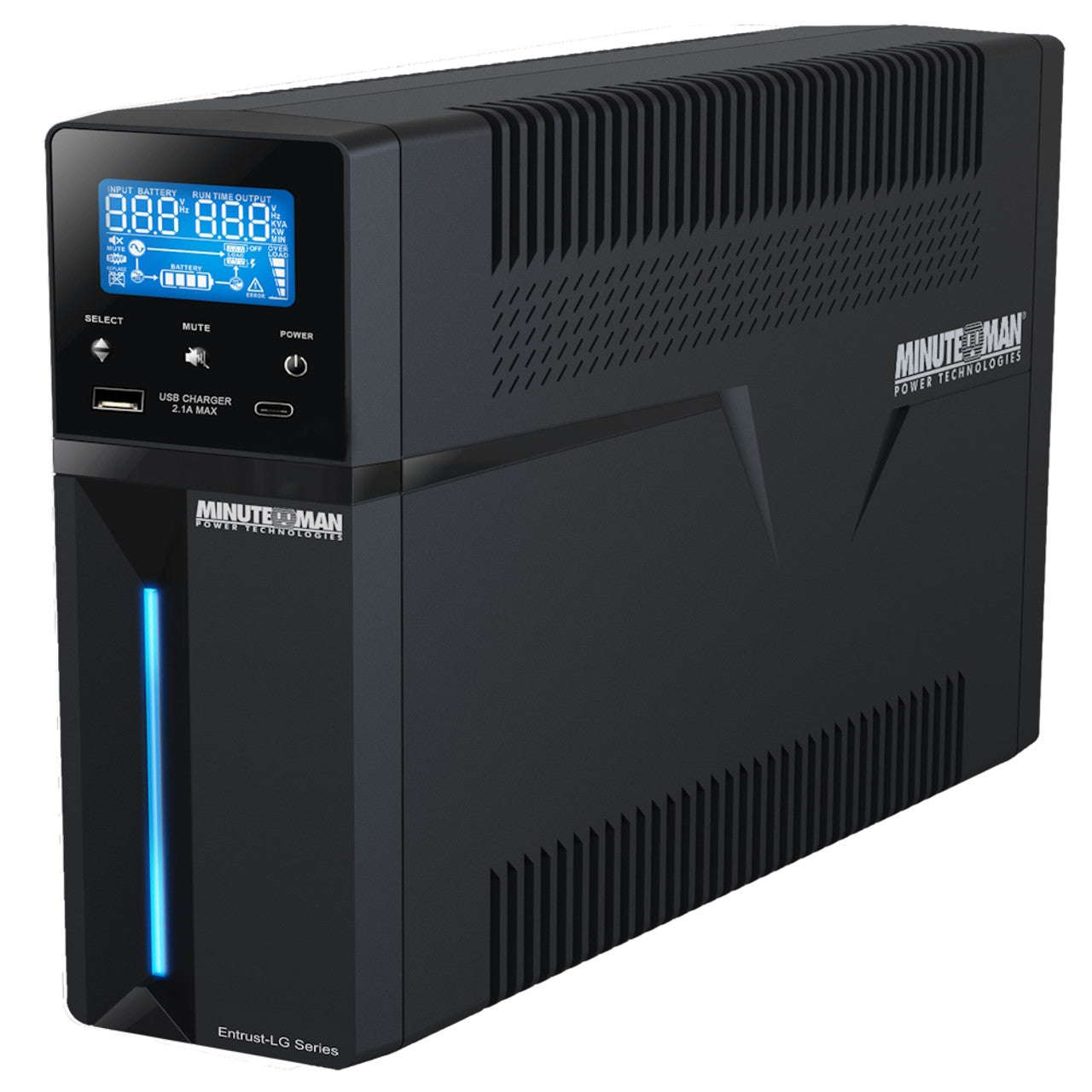 Minuteman Power ETR1000LGU UPS AVR 1000VA 5-Bat/5-SurgeUSB