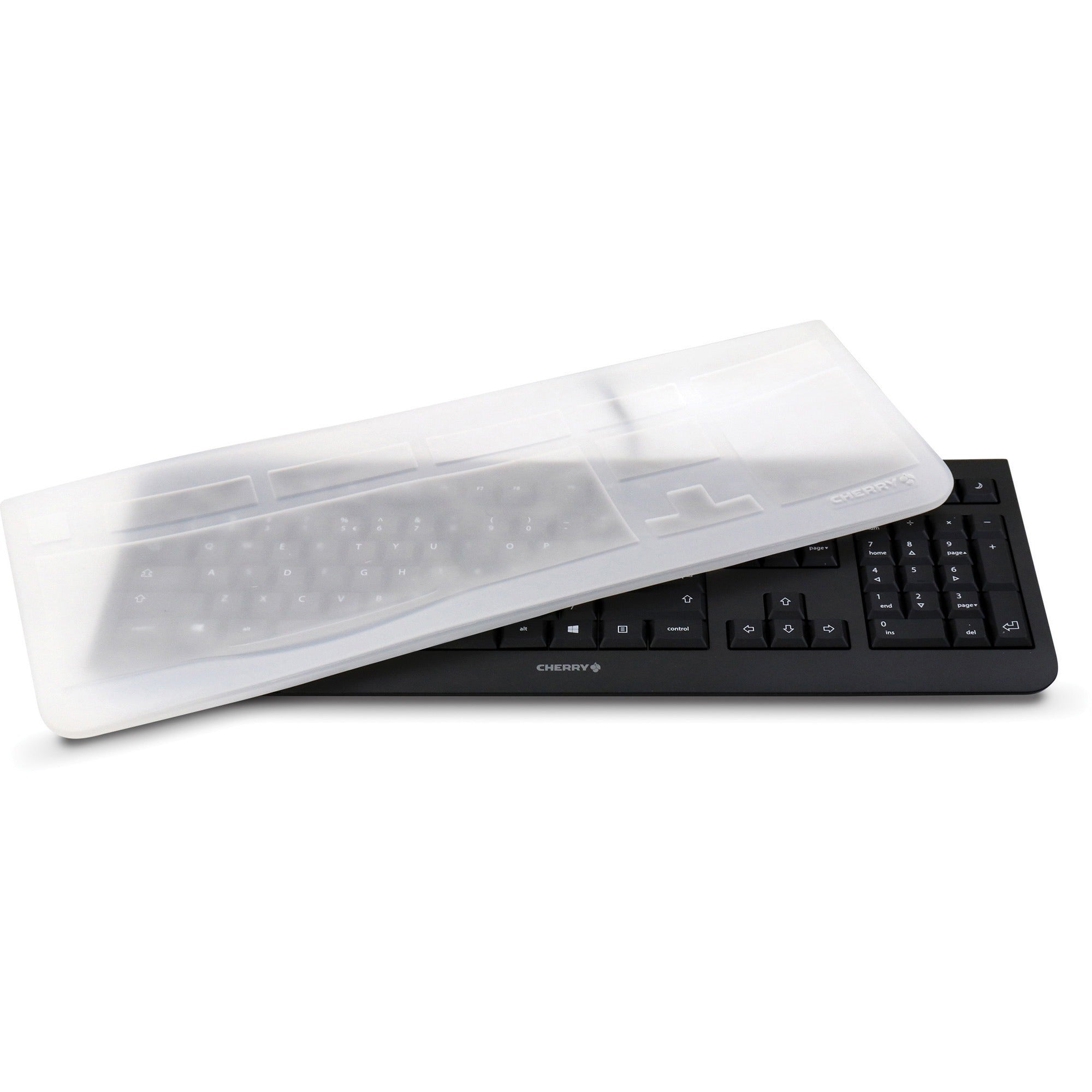 Cherry EZN-0800EU-2 EZCLEAN Wired Keyboard Full Size, Included Silicone Cover