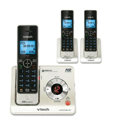 VTech LS6425-3 3 Handset Cordless Phone Digital Answering Machine Expandable