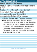 Belkin F1DN-KVM-REM2 Secure KVM Remote Control 2-Port - For Secure KVM