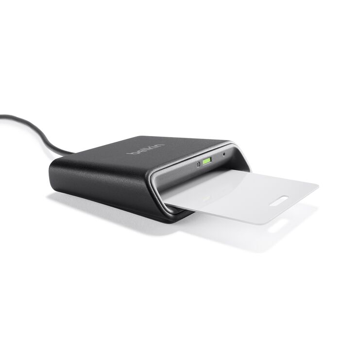 Belkin F1DN005U Cybersecurity and Secure KVM USB Smart Card / CAC Reader - Cable