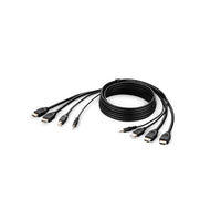 Belkin F1DN2CCBL-HH10T KVM Cable for Audio/Video Device, Computer, KVM Switch
