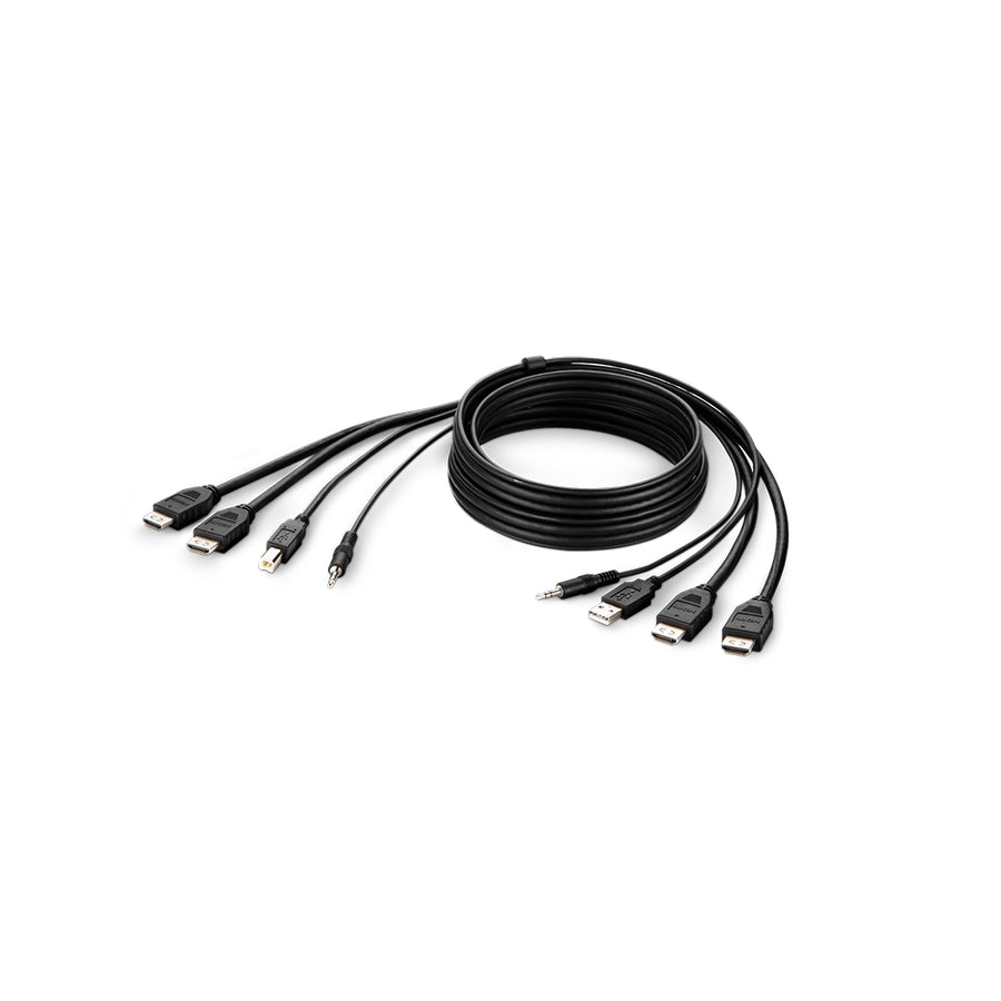 Belkin F1DN2CCBL-HH6T KVM Cable for Audio/Video Device, Computer, KVM Switch