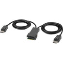 Belkin F1DN2MODCCP06 Modular DP Dual-Head Console Cable 6 ft - KVM Cable