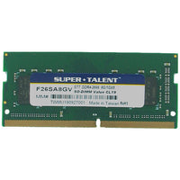 Super Talent F26SA8GV - DDR4 - module - 8 GB - SO-DIMM 260-pin - 2666 MHz